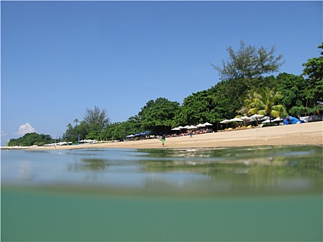 海滩,热带海岛