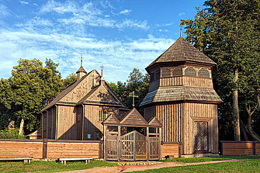 木质,教堂,国家公园,立陶宛,欧洲