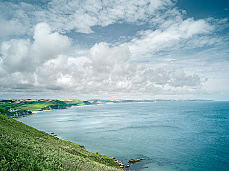 德文郡,海岸,开端,英格兰