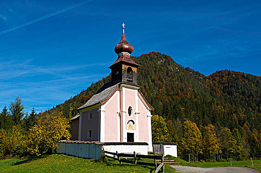 小教堂,靠近,区域,萨尔茨堡,陆地,奥地利,欧洲