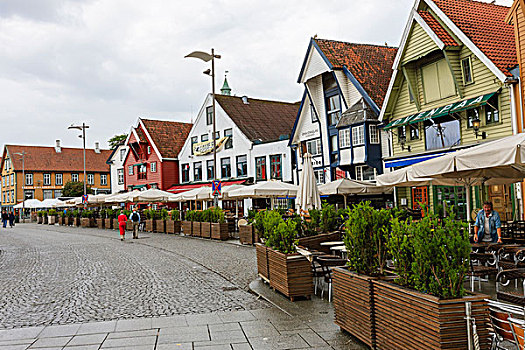 港口,餐馆,斯塔万格,挪威