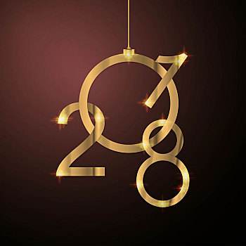 金色,新年快樂,圣誕節,邀請