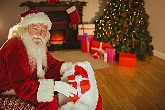 愉悦,圣诞老人,圣诞袜,礼物