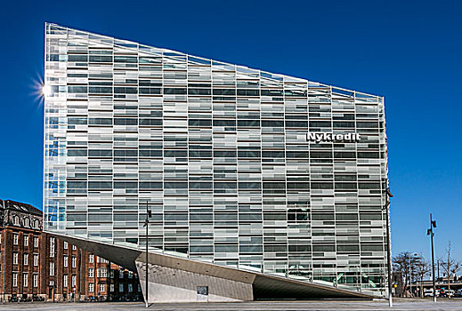 晶莹,头部,办公室,哥本哈根,丹麦,欧洲