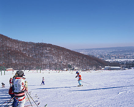 山,滑雪胜地