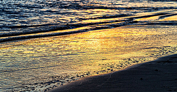澳大利亚,日落,海洋,概念,放松,假日