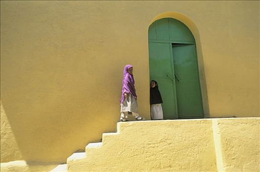 埃塞俄比亚,哈勒尔,大清真寺,女人,入口