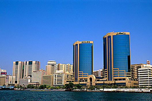 阿联酋,迪拜,建筑,溪流