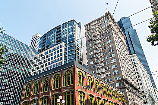 西雅图,市区,建筑