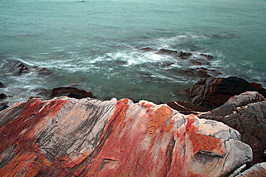 北海,银滩,礁石,沙滩,浴场,游客,海水,海浪,风光,自然,冠头岭,砥柱