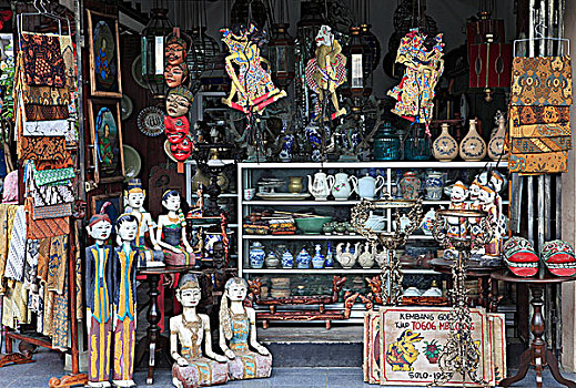 印度尼西亚,爪哇,单独,老式,市场,店