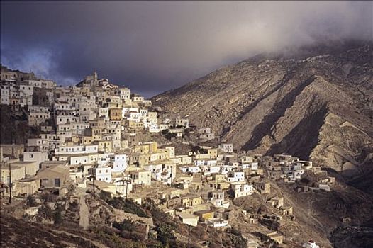 希腊,爱琴海岛屿,全视图