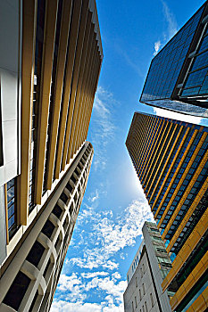 风景,摩天大楼,天空,地点,右边,布里斯班,昆士兰,澳大利亚