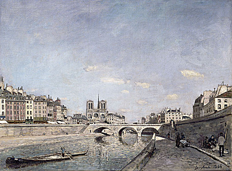 赛纳河,巴黎圣母院,艺术家