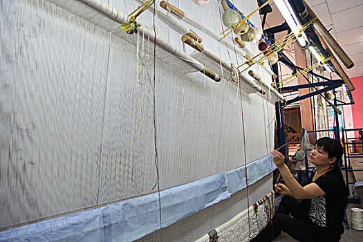 新疆手织地毯工艺