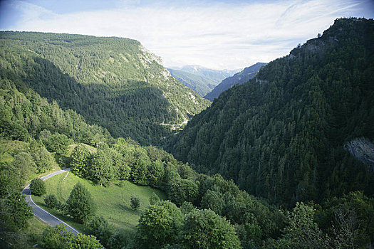 道路,意大利,山峦