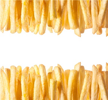 边界,脆,金色,炸薯条