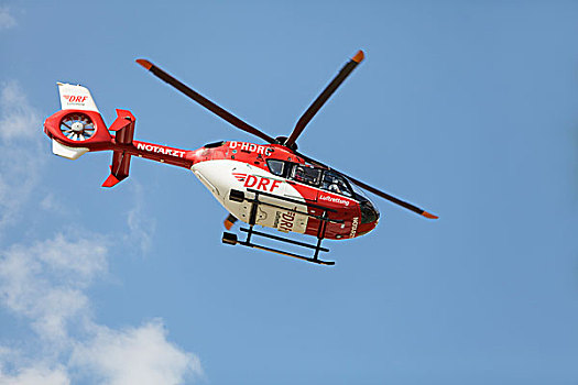 直升飞机,空气,救助,地区,勃兰登堡,德国,欧洲