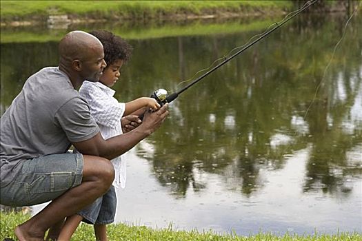 父子,钓鱼