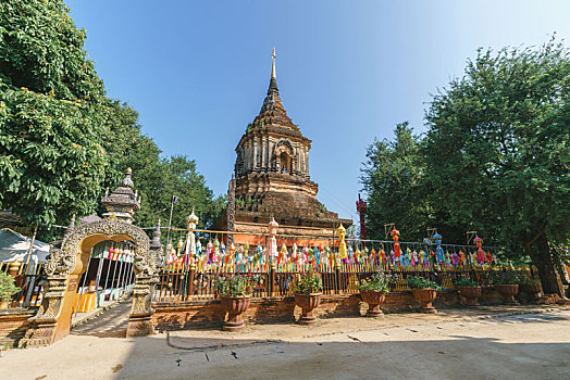 泰国清迈老城著名寺庙,罗摩利寺