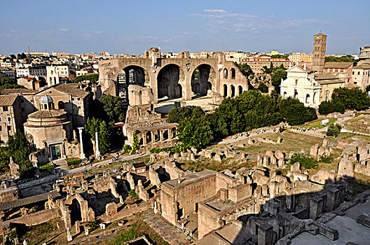 庙宇,饿,大教堂,教堂,古罗马广场,罗马,拉齐奥,意大利