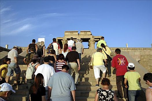 游客,游览,寺庙,埃及,非洲
