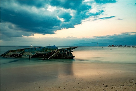 巴厘岛,海滩,生动,天空