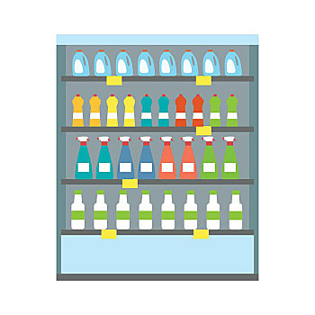 展示,冰箱,饮料,蓝色,降温,瓶子,不同,彩色,电冰箱,机器,隔绝,物体,设计,白色背景,背景