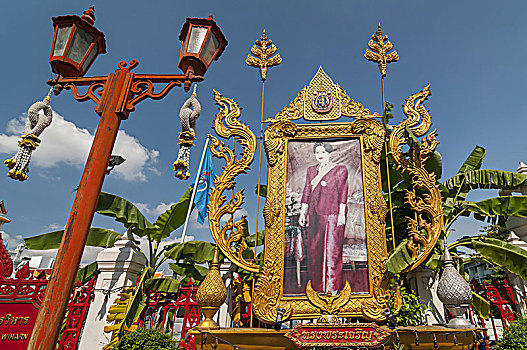 头像,女王,泰国,寺庙,金色,佛,寺院,曼谷