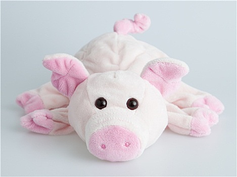 毛绒玩具,粉色,小猪