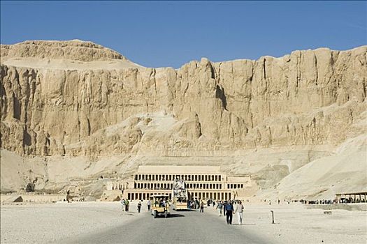 哈采普苏特陵庙,约旦河西岸,路克索神庙,尼罗河流域,埃及,非洲