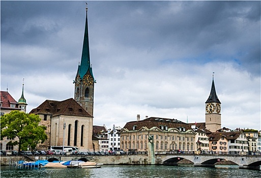 苏黎世,教堂,瑞士