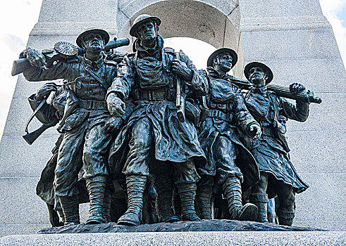 国家,战争纪念碑,渥太华,安大略省,加拿大,北美