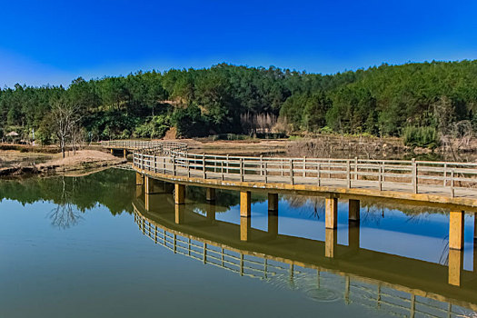 福建省长汀县汀江国家湿地公园自然环境