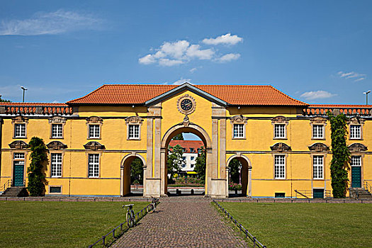 城堡,花园,大学,下萨克森,德国,欧洲