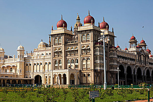 宫殿,迈索尔,印度,亚洲