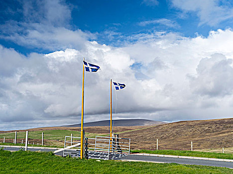 设得兰群岛,岛屿,旗帜,苏格兰,大幅,尺寸