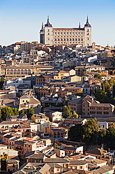 城市全貌,城堡,托莱多,托莱多省,拉曼查,西班牙