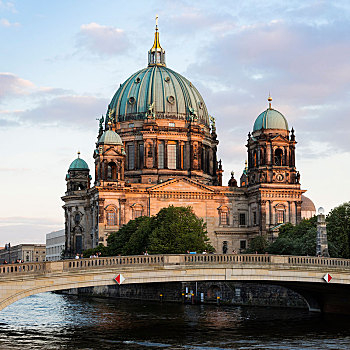 柏林大教堂,施普雷河,柏林,德国,欧洲