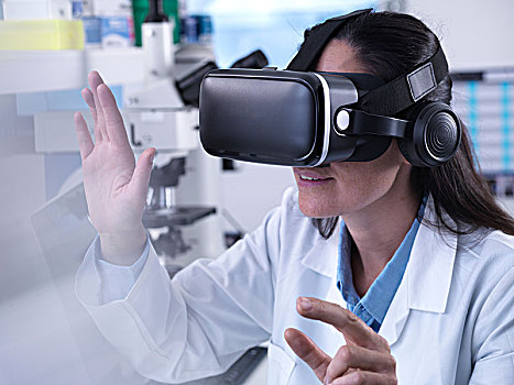 科学家,虚拟现实,领会,研究,实验,实验室