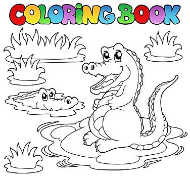 两栖动物简笔画彩色图片
