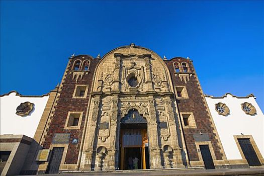 仰视,教堂,墨西哥城,墨西哥
