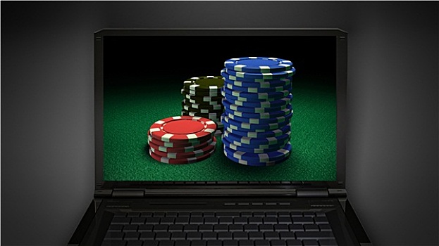 赌博,展示,笔记本电脑,显示屏
