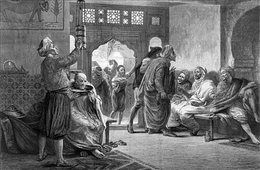 理发店,突尼斯,1875年,艺术家