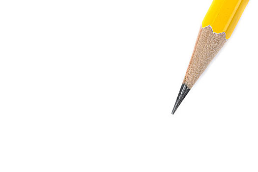 黄色,铅笔,白色背景,背景