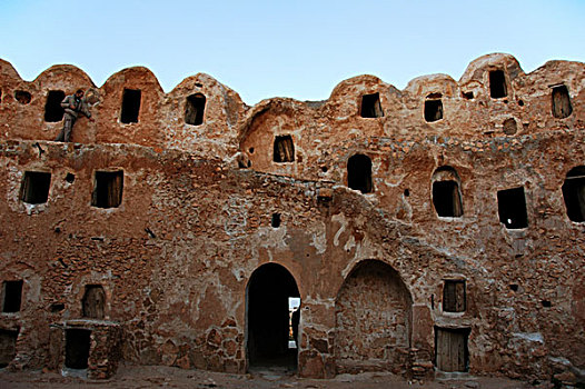 libya,qasr,al,hajj,castle,of,ghorfas,storage,rooms