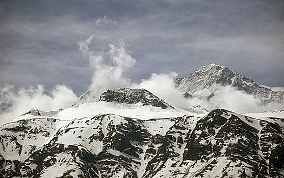 积雪,山峦,尼泊尔