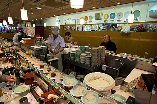 日本,东京,寿司,餐馆,厨师,做饭