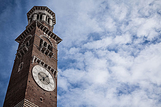 钟楼,仰视,维罗纳,威尼托,意大利