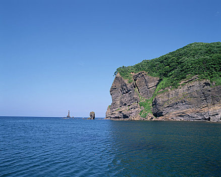 石头,山,海洋